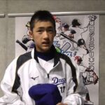 【ヒーローインタビュー】17阪本 小剛郎選手(中日ドラゴンズジュニア)