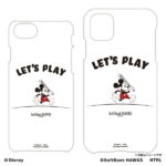 21ミッキーマウス(LET'S PLAY)/福岡ソフトバンクホークス iPhoneケース 7/8/SE　21ミッキーコラボ